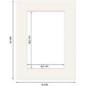 10 x Passe-Partout Blanc pour Photos 15 x 20 cm (10 x 15 cm)