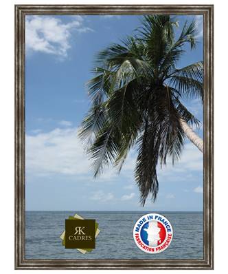 Cadre photo mural 10x15 / 10 x 15 Cadre Argent Elégant 3.3 cm de largeur cadre en bois