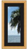 Cadre Photo avec Passe-Partout Noir pour image 27x67 ou 67 x 27 cm cadres Or Classic Fancy 4.2 cm de largeur Cadre en bois