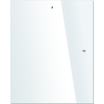  Feuille de plexiglas 10x8cm