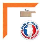 Cadre photo mural 10x15 / 10 x 15 Cadre Orange 3 cm de largeur cadre en bois