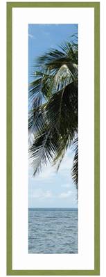 Cadre Photo avec Passe-Partout Super Blanc pour image 25x91 ou 91 x 25 cm cadres Vert Olive 2 cm de largeur Cadre en bois