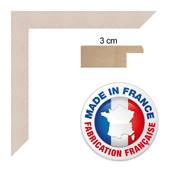 Cadre photo mural 10x15 / 10 x 15 Cadre Blanc Cassé 3 cm de largeur cadre en bois
