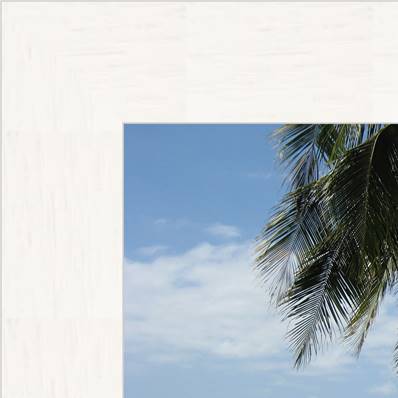 Cadre Photo Mural 60x60 Cm Blanc En Bois Massif - 2 Cm Largeur - Verre Plexi Inclus Pour Photos, Posters Et Diplômes