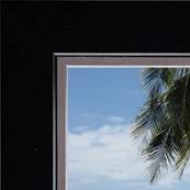 Cadre photo mural 10x15 / 10 x 15 Cadre Noir avec filet Argent 3.4 cm de largeur cadre en bois