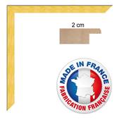 Cadre photo mural 10x15 / 10 x 15 Cadre Jaune Moutarde 2 cm de largeur cadre en bois
