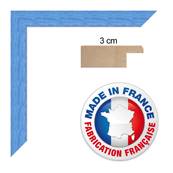 Cadre photo mural 10x15 / 10 x 15 Cadre Bleu Ciel 3 cm de largeur cadre en bois