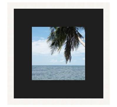Cadre Photo avec Passe-Partout Noir pour image 13x13 ou 13 x 13 cm cadres Blanc 2 cm de largeur Cadre en bois