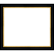 Cadres photos multivues 35x30 Creux noir avec filet dore
